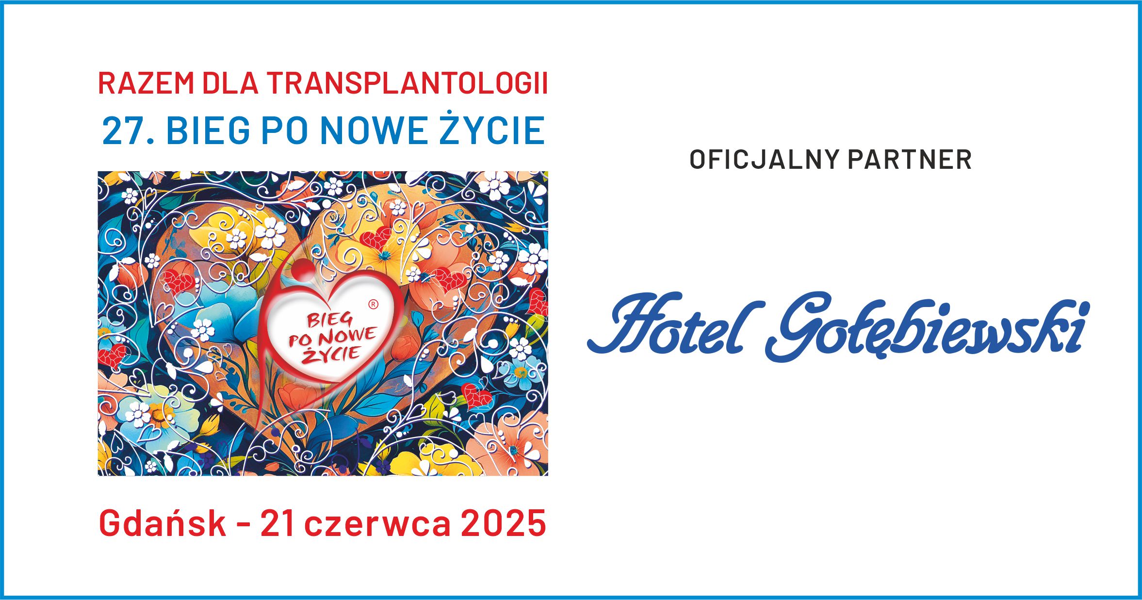 Hotel Gołębiewski oficjalnym partnerem 27. Biegu po Nowe Życie