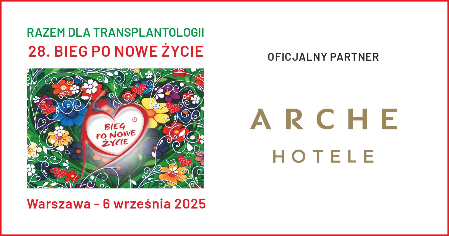 Arche Hotele oficjalnym partnerem Biegu po Nowe Życie