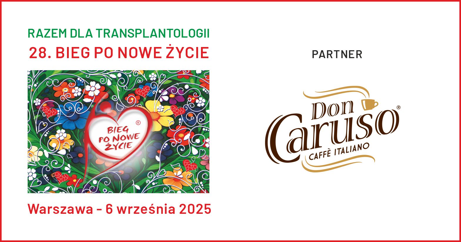 Don Caruso Caffè Italiano partnerem Biegu po Nowe Życie