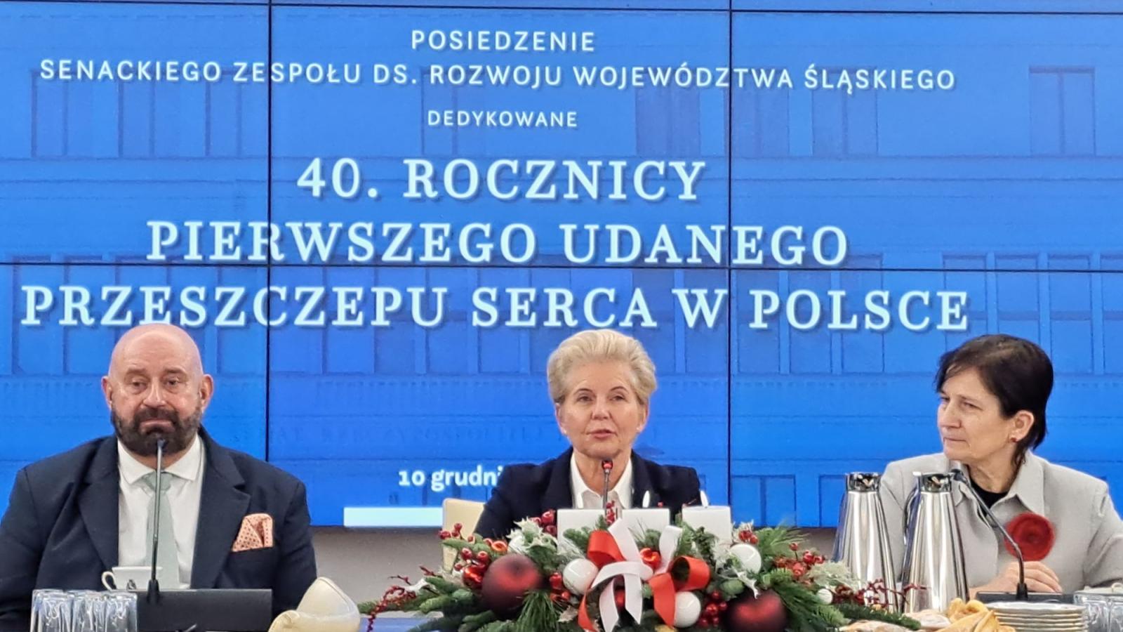 O transplantologii w Senacie