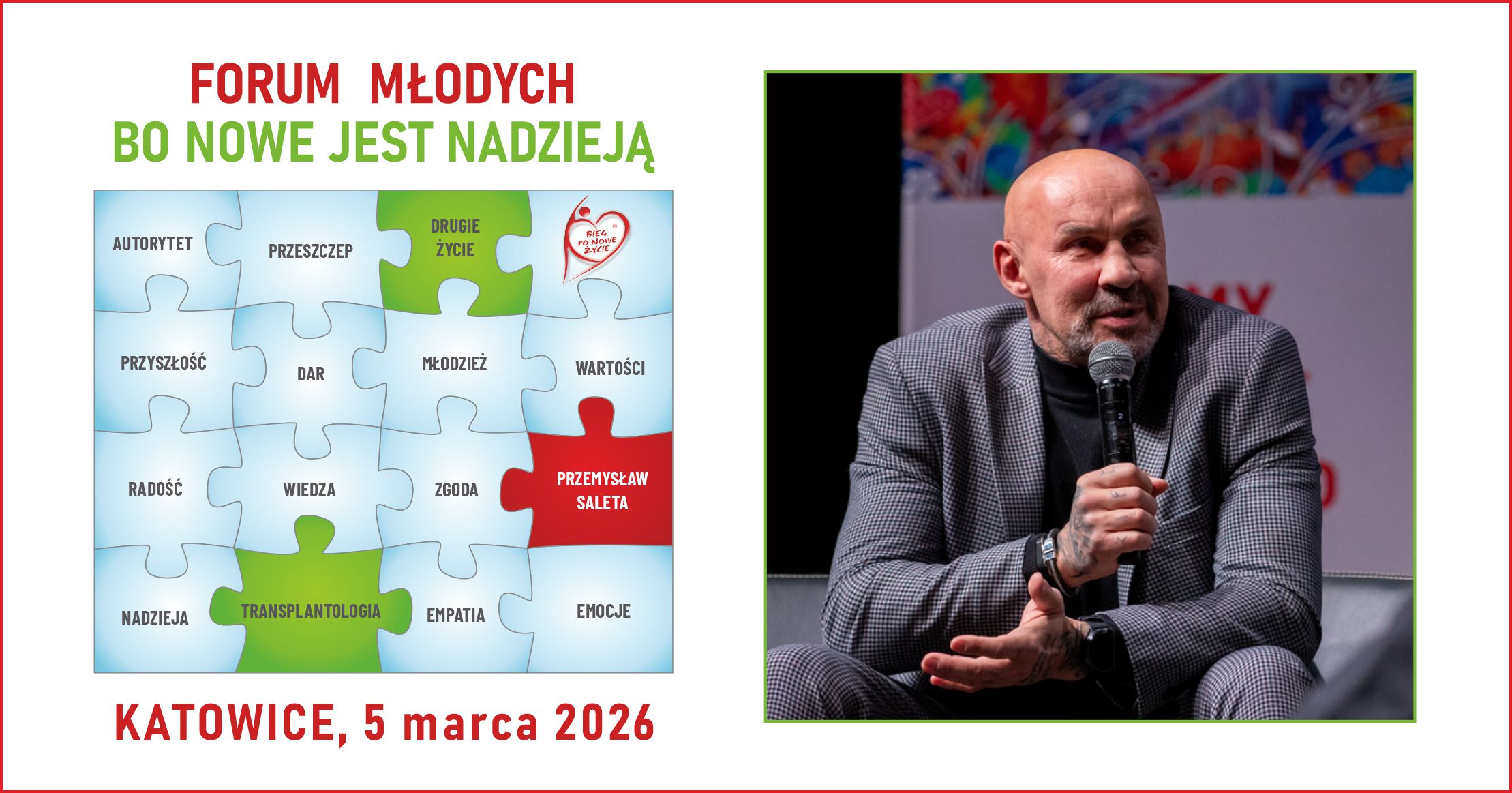 Przemysław Saleta na Katowickim Forum Młodych