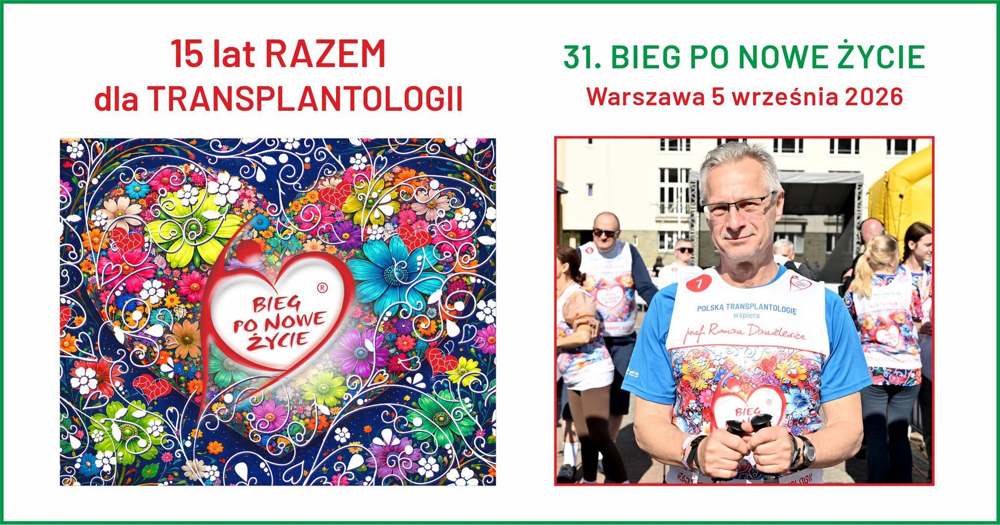 PROF. ROMAN DANIELEWICZ JUŻ 5 WRZEŚNIA NA STARCIE BIEGU PO NOWE ŻYCIE