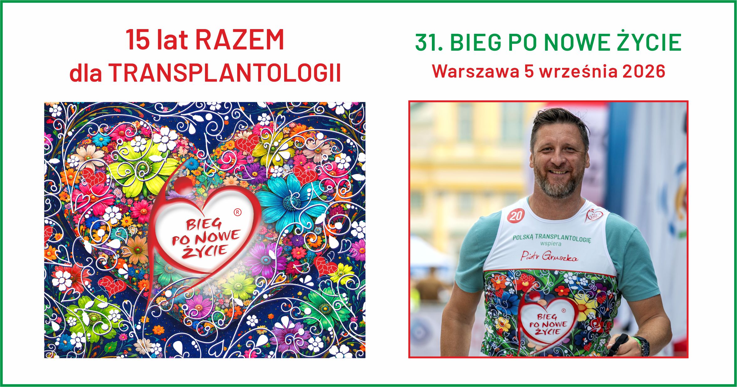 PIOTR GRUSZKA NA TRASIE 31. BIEGU PO NOWE ŻYCIE